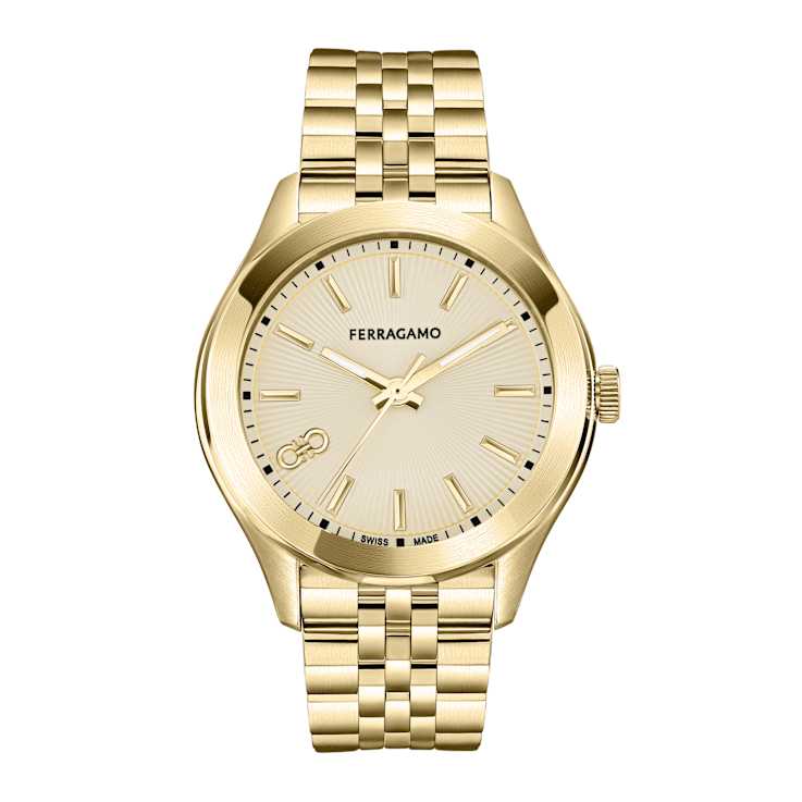 Ferragamo Classic IP Yellow Bracelet Watch