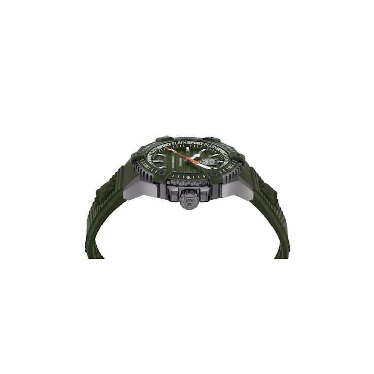 Urban Pulse Green Dial Silicone Strap Watch