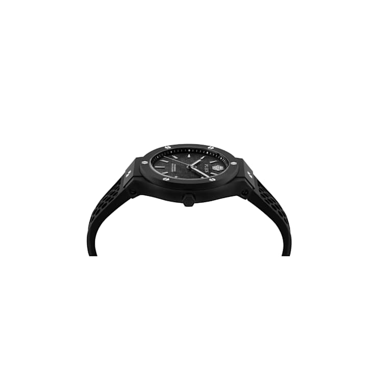 Plein Underdog Black Case and Dial Silicone Watch