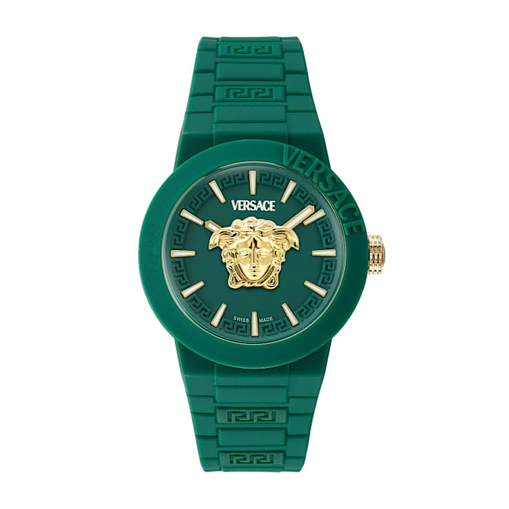 V-Pop Green Dial Silicone Watch