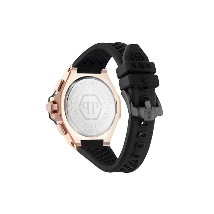 Plein Chrono Royal Silicone Strap Mens Watch