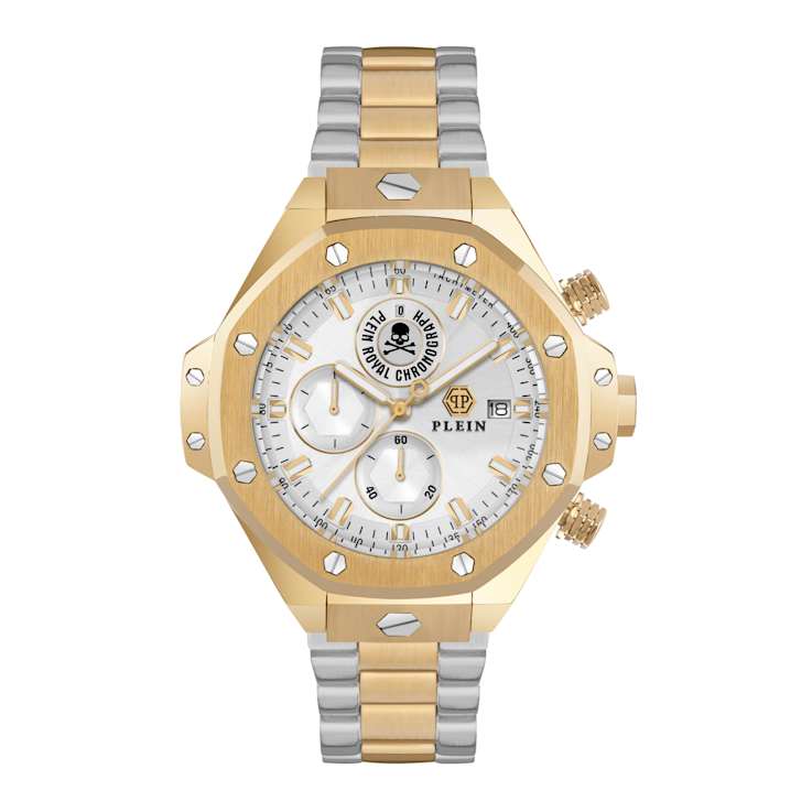 Plein Chrono Royal Two-tone Stainless Steel Bracelet Watch