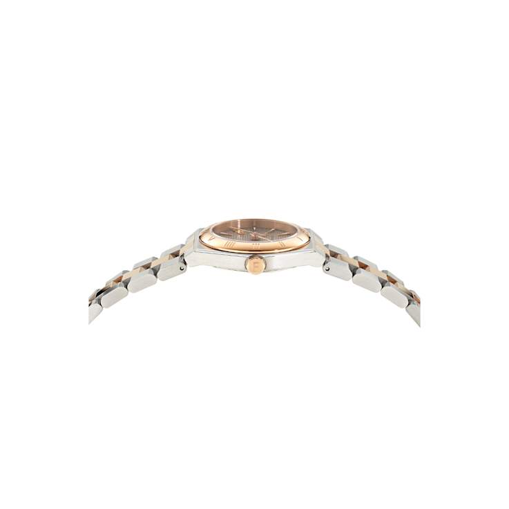 Vega Upper East Gray Dial Two-tone Stainless Steel Bracelet Watch