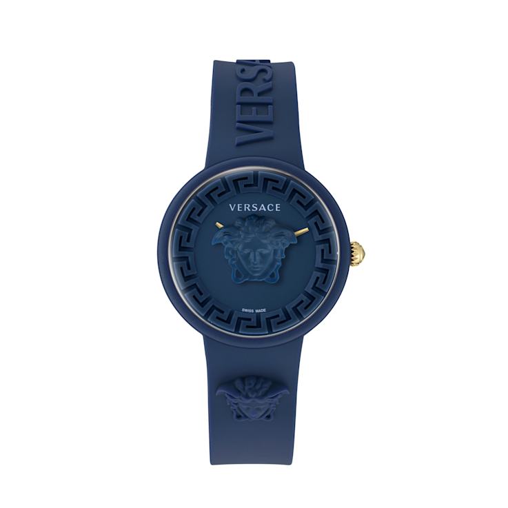 Versace Medusa Pop Navy Silicone Strap Watch - 16913A