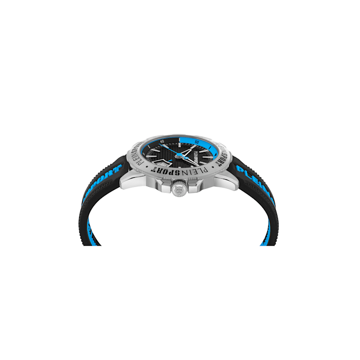 Rampage Stainless Steel Case Silicone Strap Watch