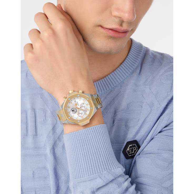 Plein Chrono Royal Two-tone Stainless Steel Bracelet Watch