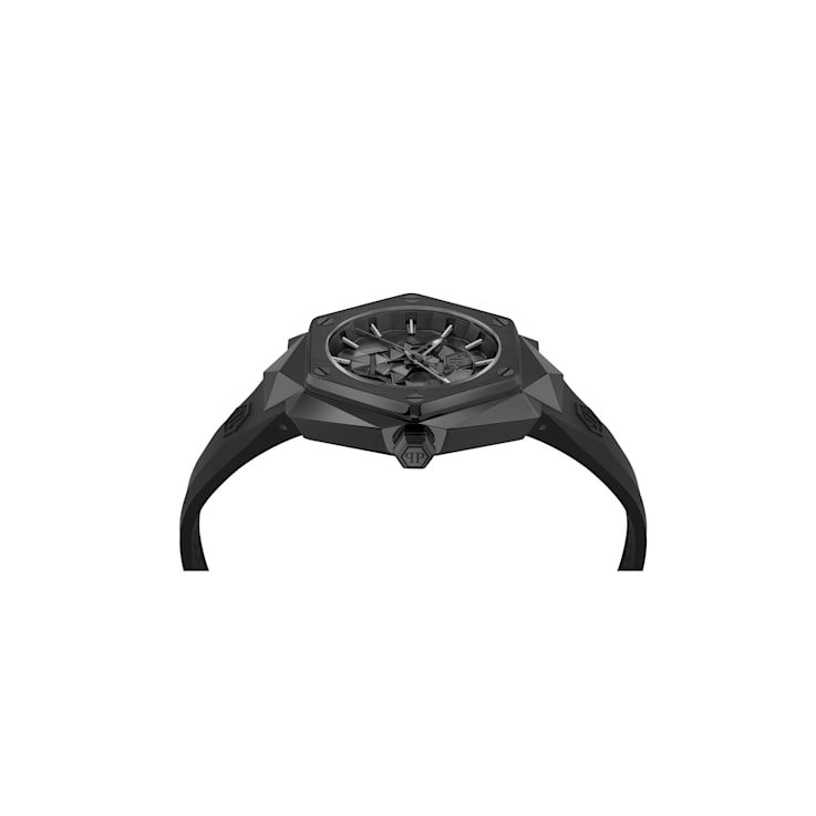 The $kull Spikes Silicone Strap Watch