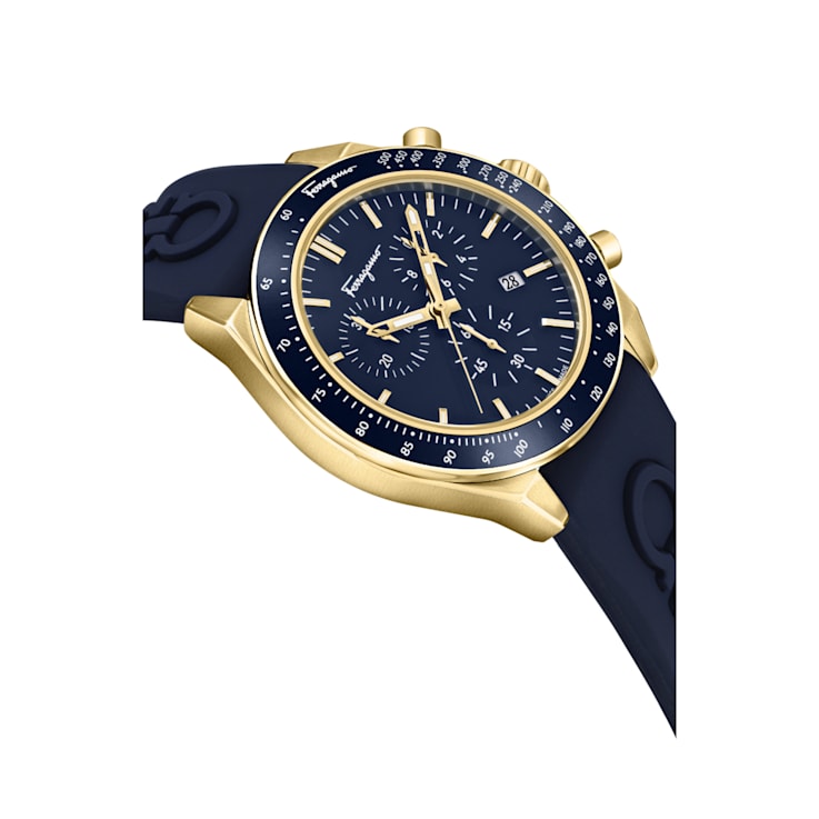 Ferragamo Urban Chrono Strap Watch With Sunray Dial - 16F3NC