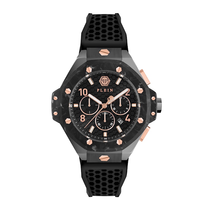 Plein Chrono Royal Silicone Strap Mens Watch