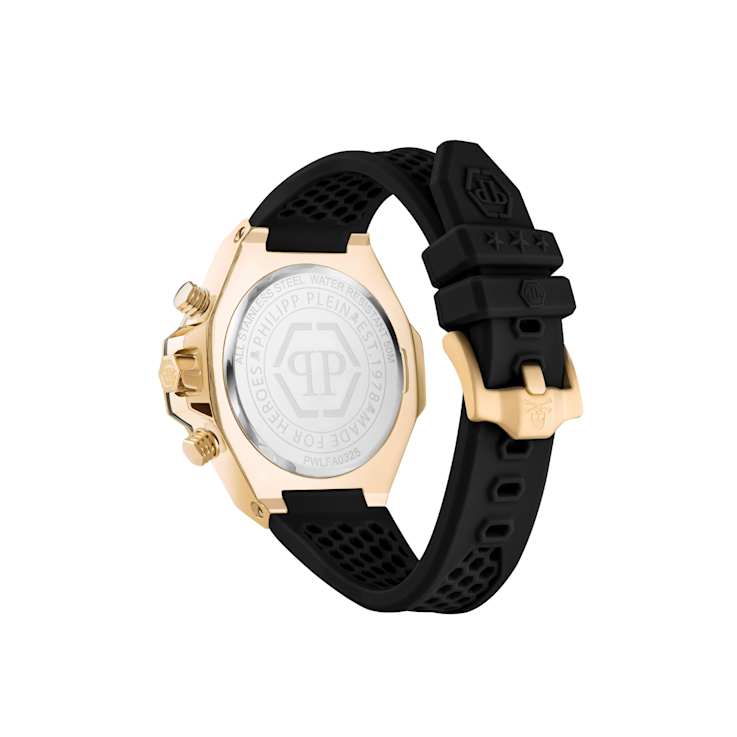 Plein Chrono Royal Yellow Stainless Steel Case Silicone Watch
