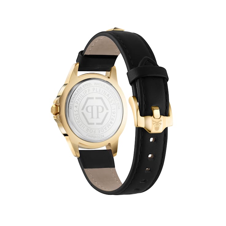 Plein Lady Rock Calf Leather Strap Womens Watch