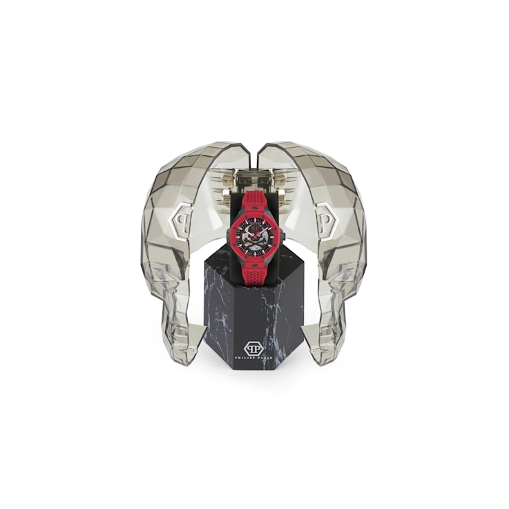 Plein $keleton Royal Silicone Strap Mens Watch
