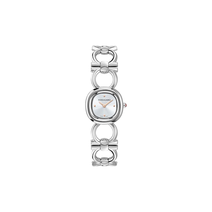 Double Gancini Stainless Steel Bracelet Watch