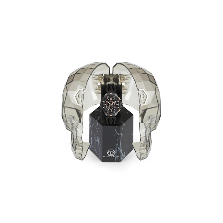 Plein Chrono Royal Silicone Strap Mens Watch