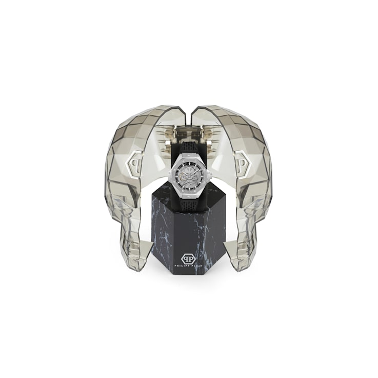 Plein $keleton Royal Silicone Strap Mens Watch