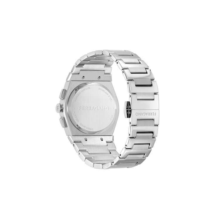 Vega Chrono Stainless Steel Bracelet Mens Watch