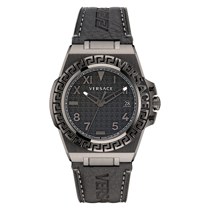 Versace Greca Reaction Round Dial Men Watch - VE3I00622 Helios Watch Store.