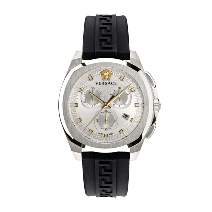 Versace Geo Chrono Strap Watch