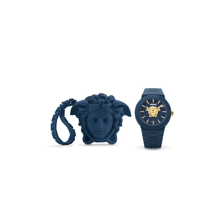 V-Pop Blue Dial Silicone Watch