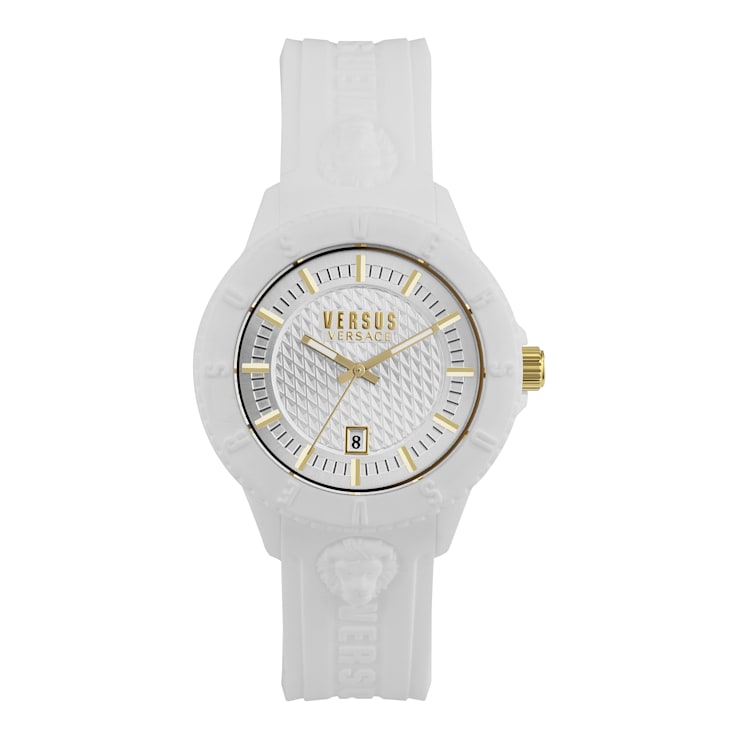 Versus Versace Tokyo White Silicone Strap Watch - 1BKFQC Versus Versace Tokyo White Silicone Strap Watch - 1BKFQC