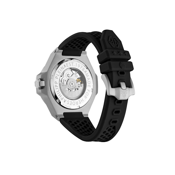 Plein $keleton Royal Silicone Strap Mens Watch