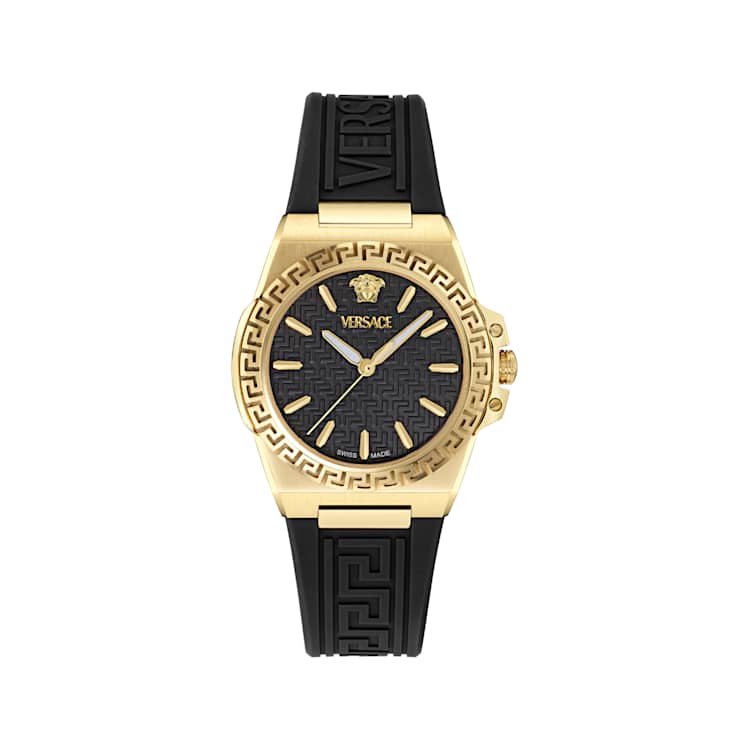 Greca Reaction Black Dial Silicone Strap Watch