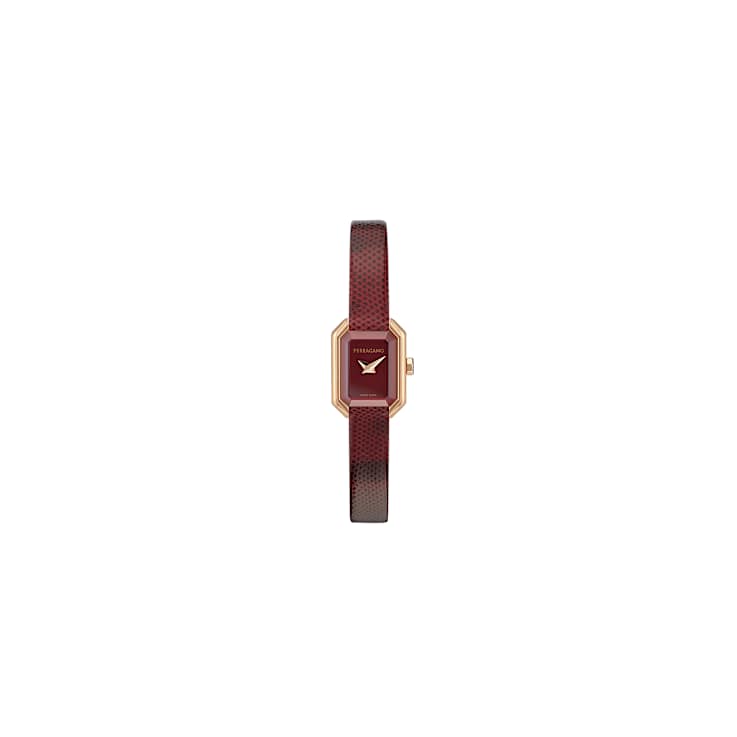 Ferragamo Crystal Petite Leather Watch