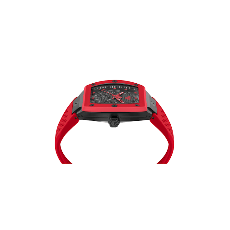 The $keleton Silicone Strap Mens Watch