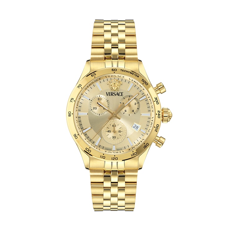 Hellenyium Chrono Petite Yellow Stainless Steel Bracelet Watch