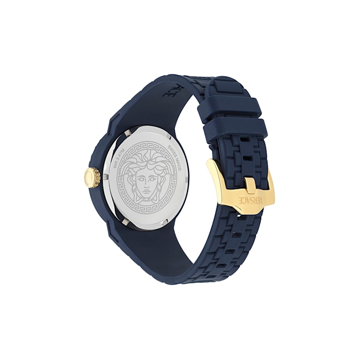 V-Pop Blue Dial Silicone Watch