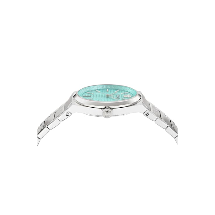 V-Auria Light Blue Dial Stainless Steel Bracelet Watch