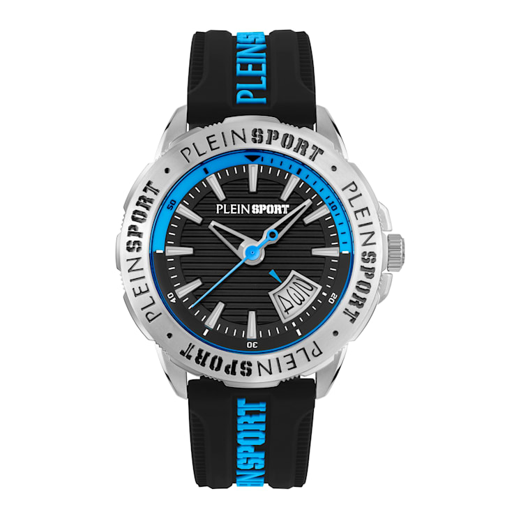 Rampage Stainless Steel Case Silicone Strap Watch