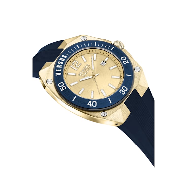 Versace blue top face watch