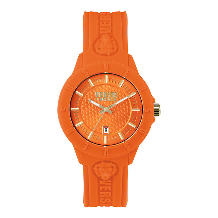 Versus Versace Tokyo Orange Silicone Strap Watch - 1BKFQF