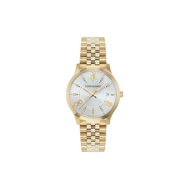 Ferragamo Duo Yellow Stainless Steel Bracelet Watch