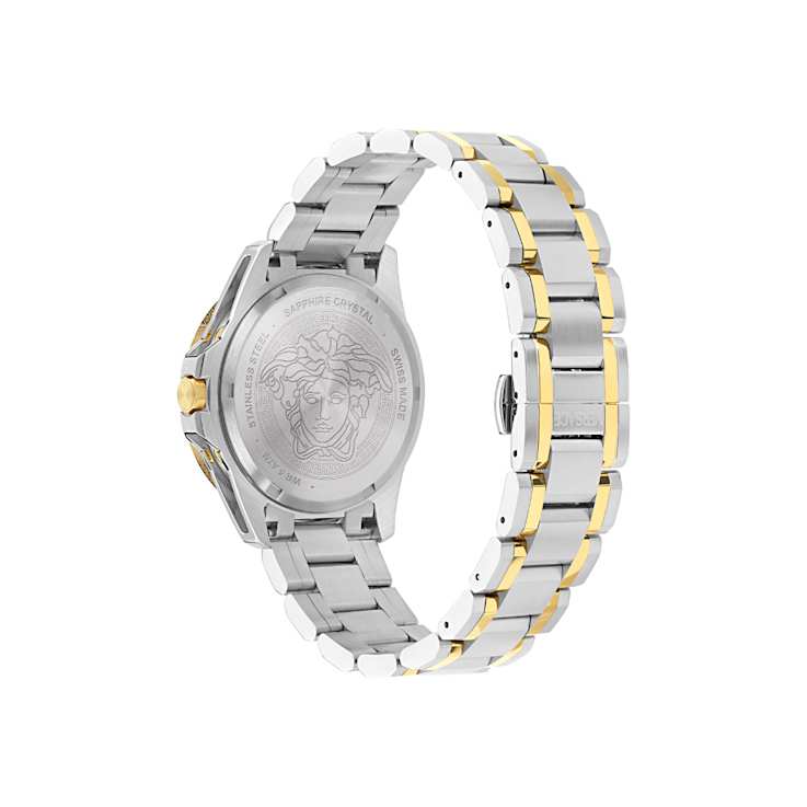 V-Galaxy Moonphase Green Dial Two-tone Stainless Steel Bracelet Watch