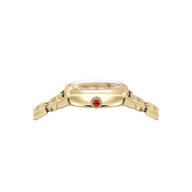 Ferragamo Soft Square Yellow Stainless Steel Bracelet Watch
