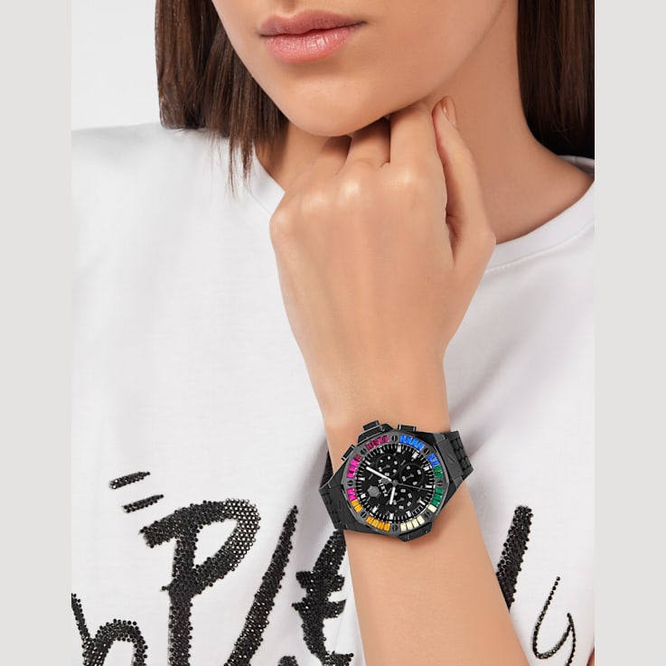Plein Chrono Royal Silicone Strap Womens Watch