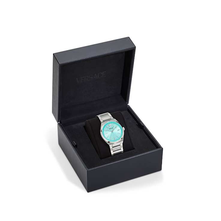 V-Auria Light Blue Dial Stainless Steel Bracelet Watch