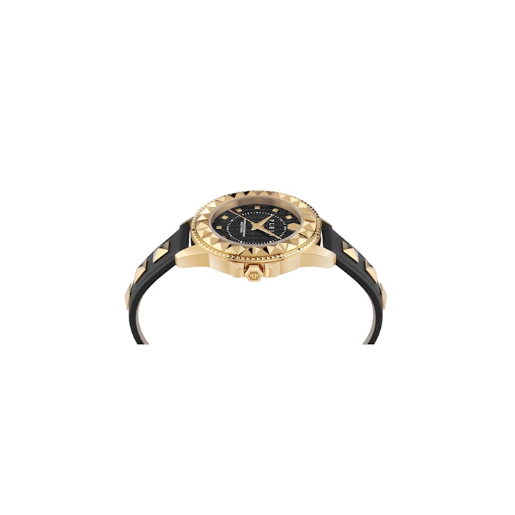 Plein Lady Rock Calf Leather Strap Womens Watch