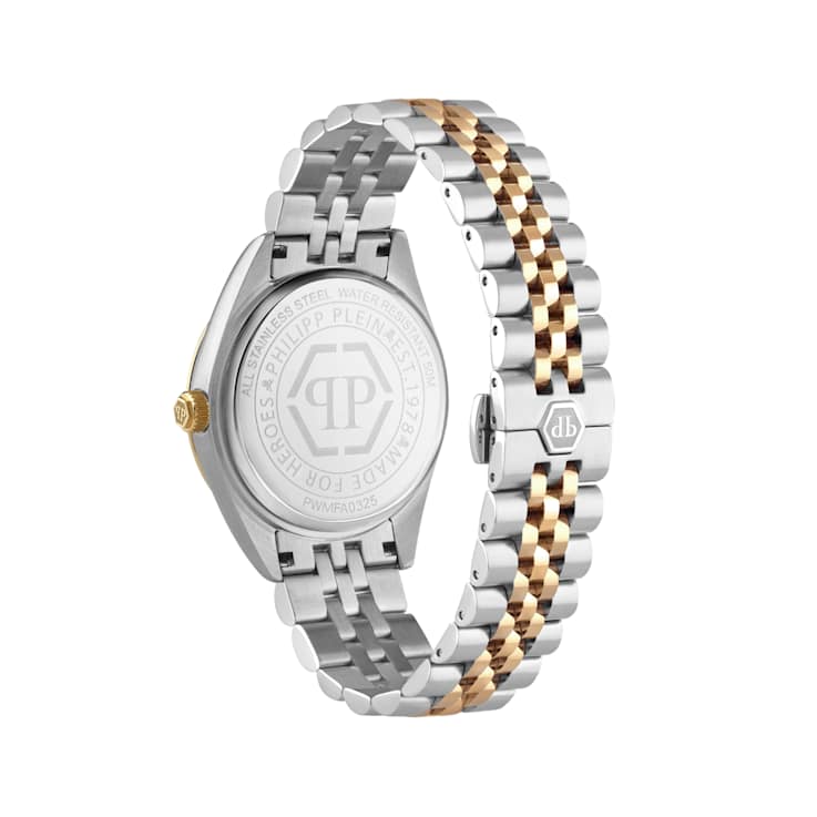 Date Superlative Green Dial Two-tone Stainless Steel Crystal Watch