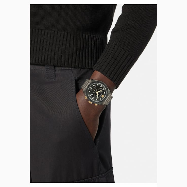 Versace Greca Dome Chrono Bracelet Watch