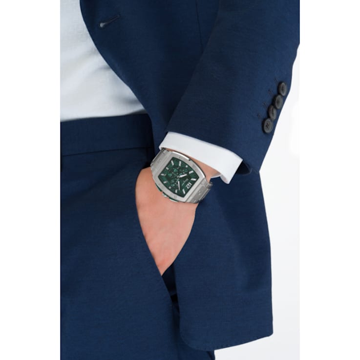 Ferragamo F-80 Tonneau Chrono Bracelet Watch