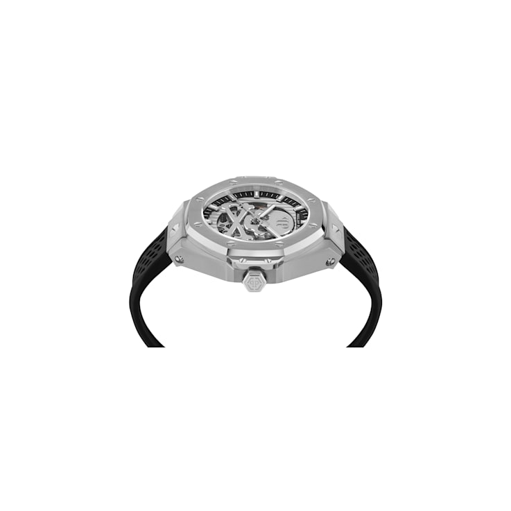 Plein $keleton Royal Silicone Strap Mens Watch