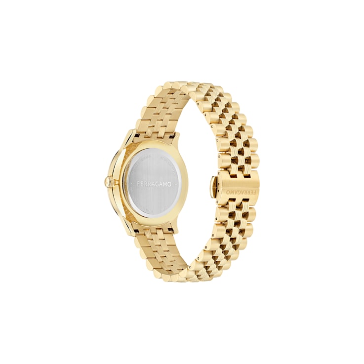 Ferragamo Duo Yellow Stainless Steel Bracelet Watch