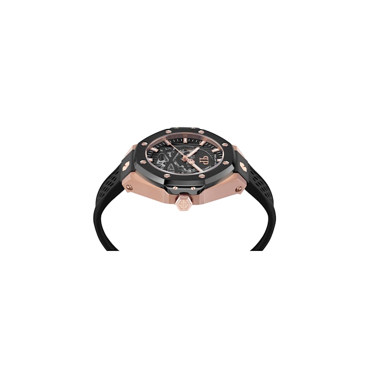 Plein $keleton Royal Silicone Strap Mens Watch