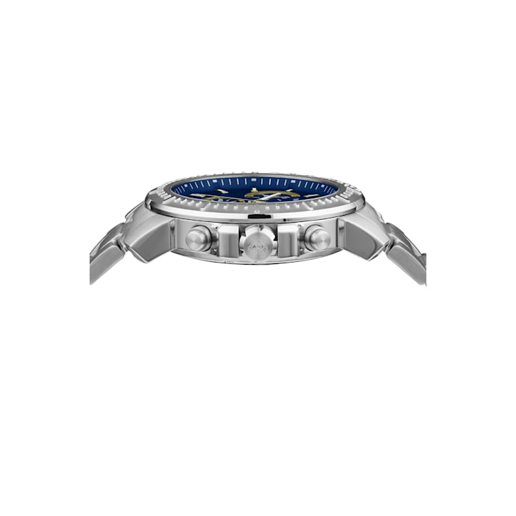 New Chrono Chronograph Stainless Steel Bracelet Watch