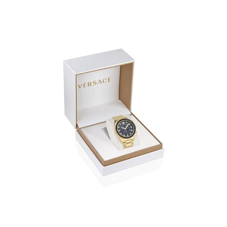 Versace Greca Dome Chrono Bracelet Watch