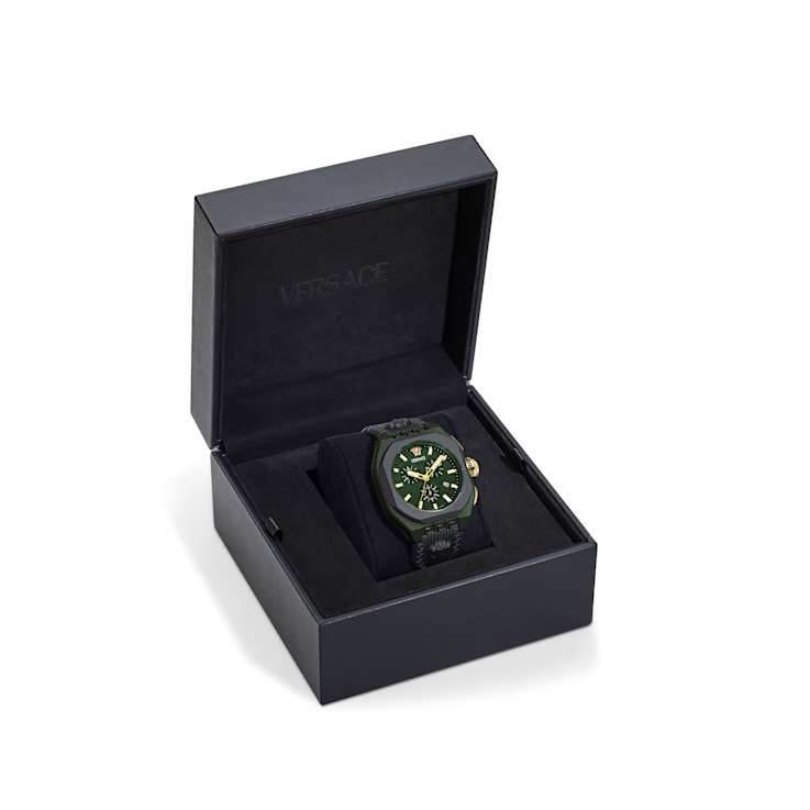 V-Legend Ecoceramic Chronograph Green Dial Watch