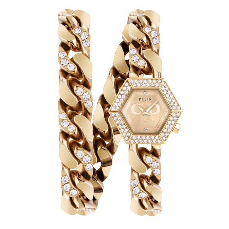 Philipp Plein The Hexagon Groumette Yellow Bracelet Watch
